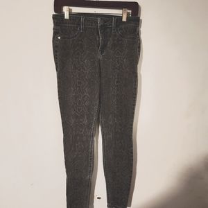 Level 99 Janice Ultra Skinny Snake Print Jeans